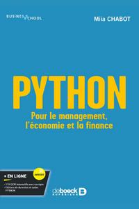 Ouvrage - "Python Pour le management, l'économie et la finance" par Miia Chabot