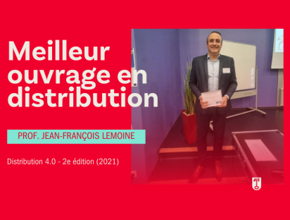 Remise du prix du meilleur ouvrage en distribution au professeur Jean-François Lemoine par la FCA
