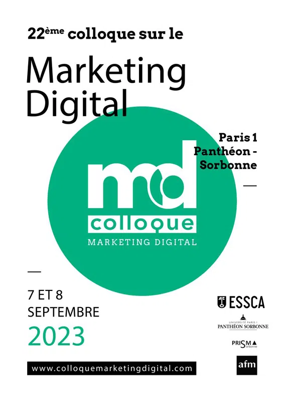 Affiche 22e édition du Colloque sur le Marketing Digital 