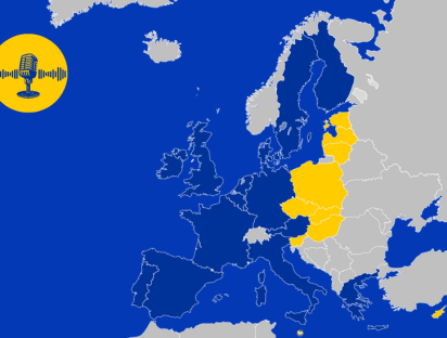 European Union map of the 2004 enlargement